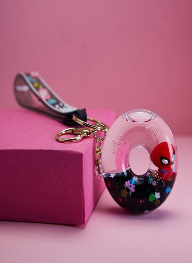 شيري بوكس حقيبة ظهر للأطفال من CherryBox بطبعة كرتونية - حقيبة للمدرسة، منطقة اللعب، ورياض الأطفال، حقيبة نزهة صغيرة للأولاد والبنات، حقائب صغيرة خفيفة الوزن للأطفال (أحمر وأزرق) مع سلسلة مفاتيح لطيفة - Image 4